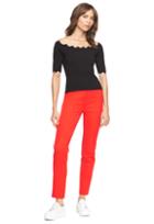 Milly Exclusive Stretch Crepe High Waist Skinny Pant