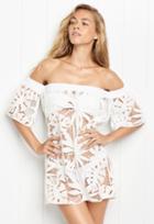 Milly Flutter Sleeve Coverup - White