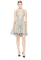 Milly Exclusive Embroidered Organza Cynthia Cocktail Dress