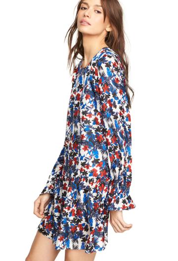 Milly Hibiscus Print Dress