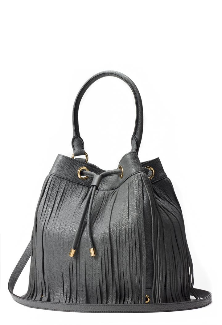 Milly Essex Fringe Drawstring - Grey