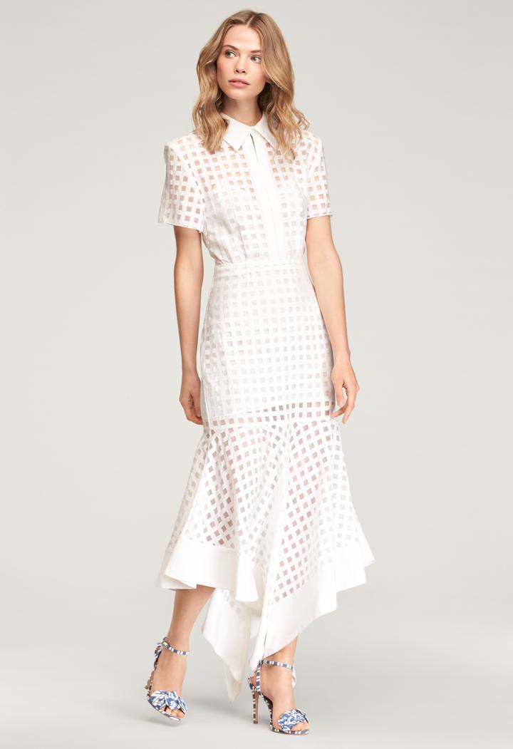 Milly Illusion Check Adeline Dress