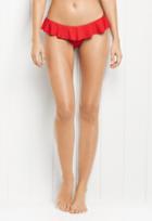 Milly Ruffle Cheeky Bikini Bottom - Cherry