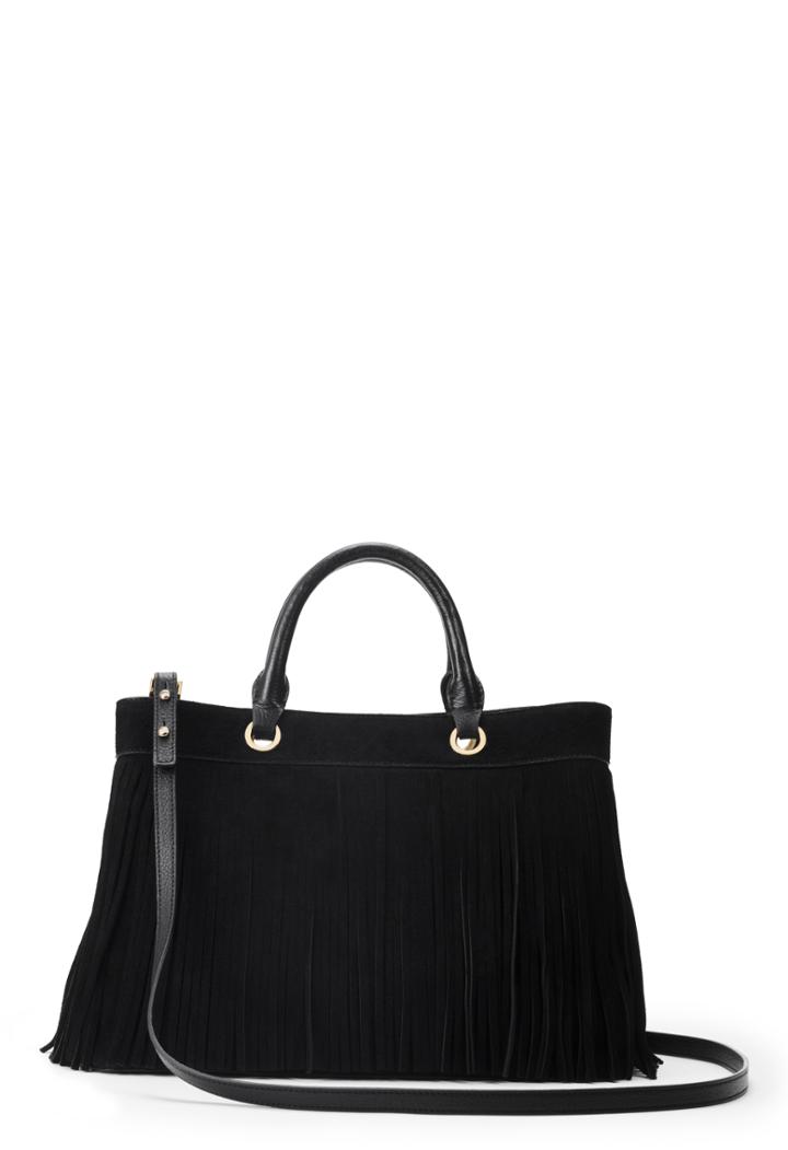 Milly Essex Suede Fringe Tote