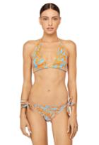 Milly Nikia Bikini Top - Blue/orange