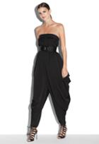 Milly Strapless Isosocles Jumpsuit - Black