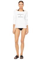 Milly Karma's A Beach Sweatshirt - White