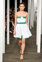 Milly Heidi Dress Double Color - White/emerald