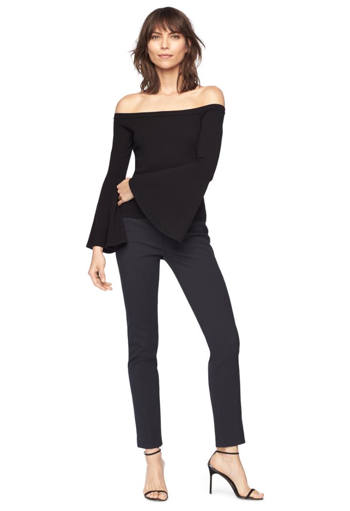 Milly Selena Knit Top - Black