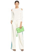 Milly Italian Cut Shoulder Pullover - White