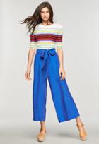 Milly Washed Silk Cropped Natalie Pant