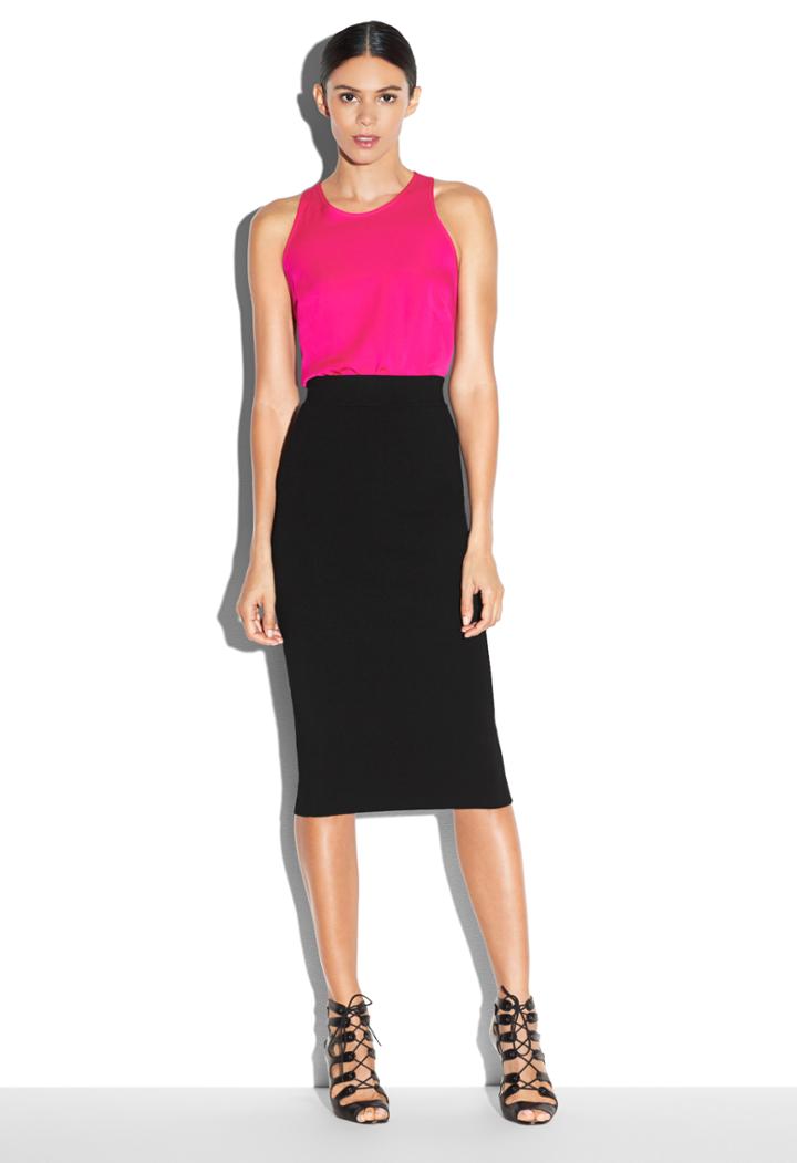 Milly Structured Fitted Skirt