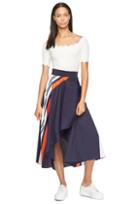 Milly Wrap Skirt-no Belt Option - Navy Multi