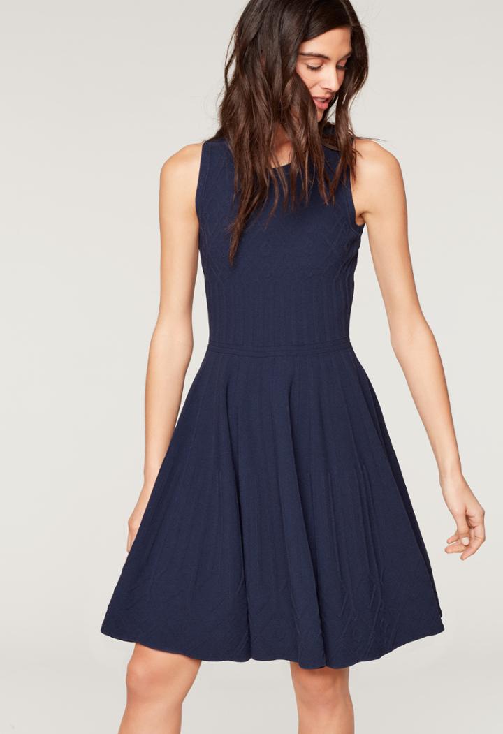 Milly Textured Mosaic Flare Dress