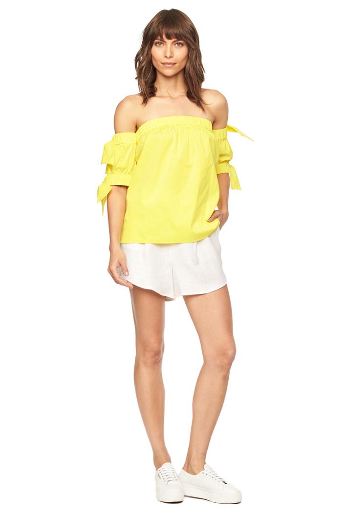 Milly Bow Top - Yellow