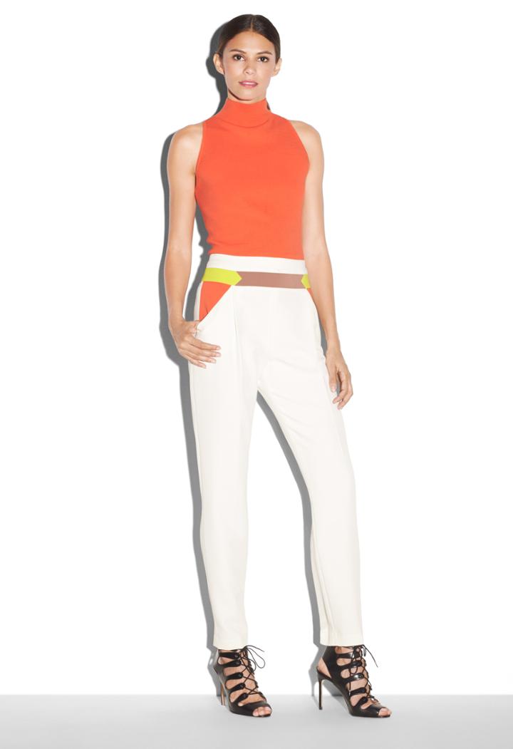 Milly High Neck Tank - Flame