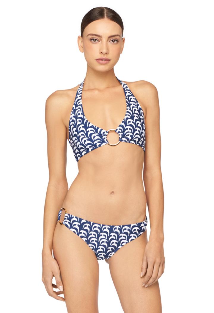 Milly Sailboat Print Santorini Halter Bikini Top