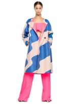 Milly Swirl Jacquard Dolman Coat
