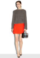 Milly Exclusive Doubleface Wool Modern Mini Skirt