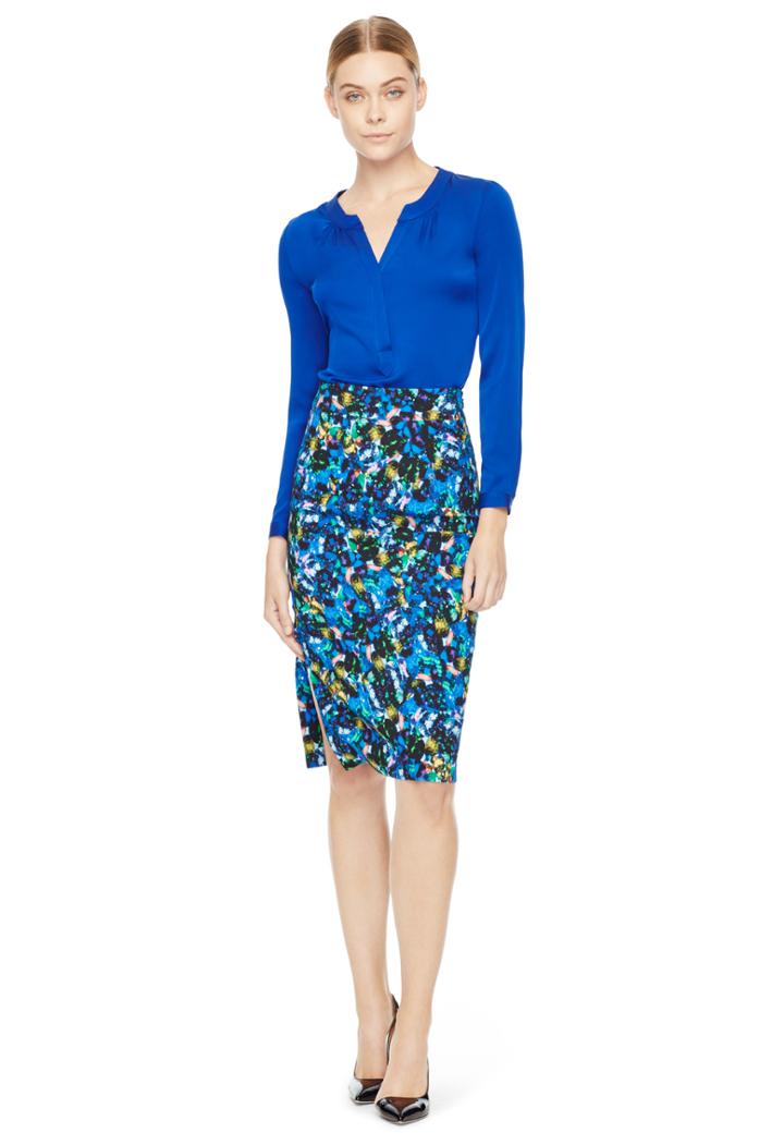 Milly Stretch Silk Tessa Blouse