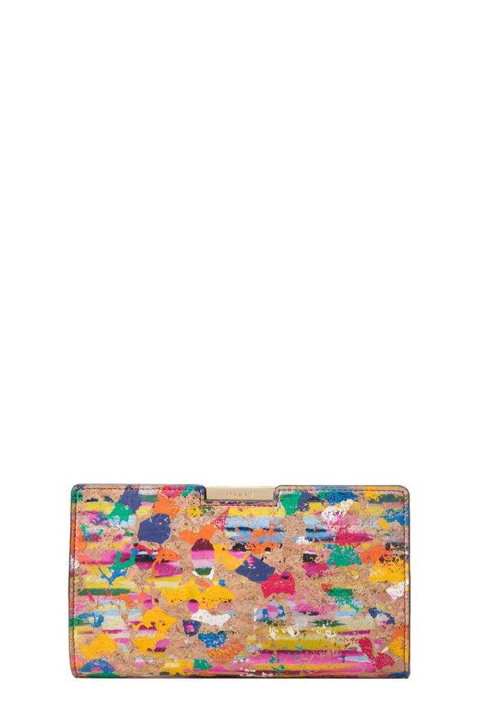 Milly Splatter Cork Small Frame Clutch
