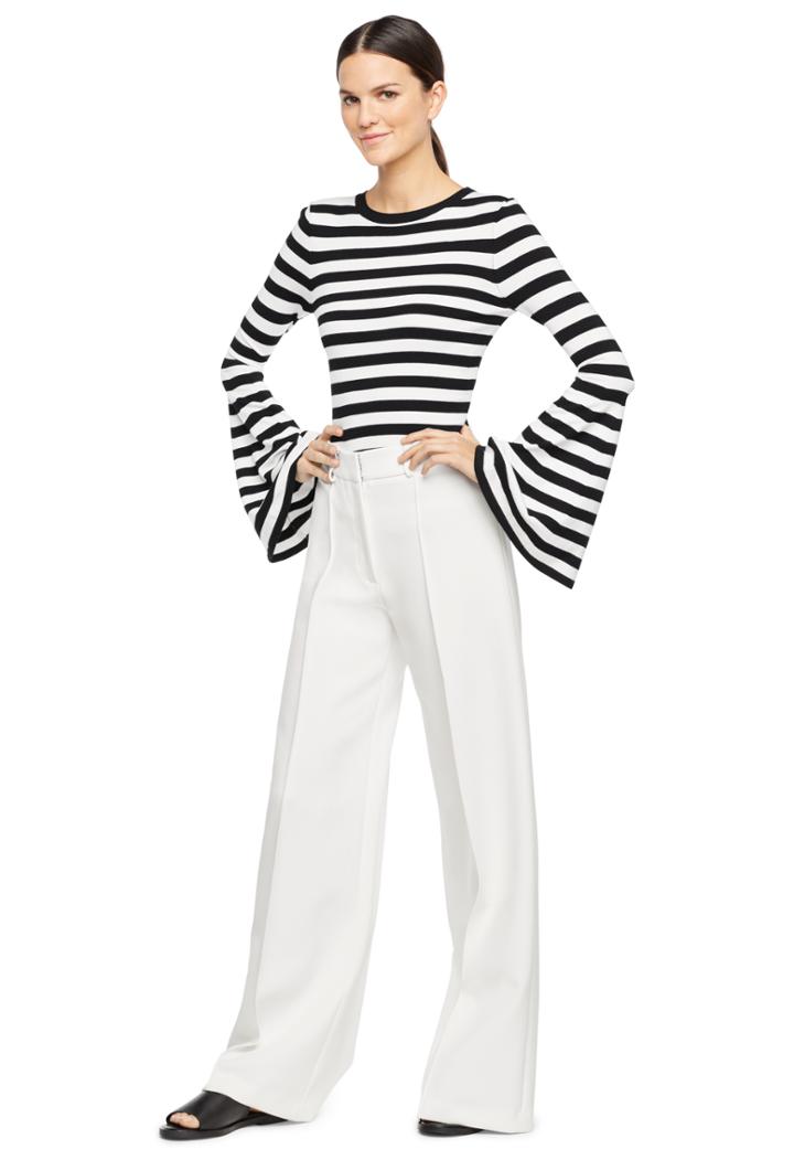 Milly Doubleweave Cady Hayden Pintuck Trouser