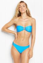 Milly String Bandeau Bikini Top - Blue