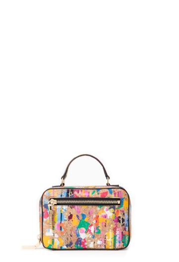 Milly Splatter Cork Mini Satchel