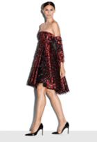 Milly Exclusive Couture Cheetah Jacquard Empire Waist Dress