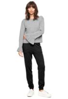 Milly Cashmere Flare Sleeve Sweater