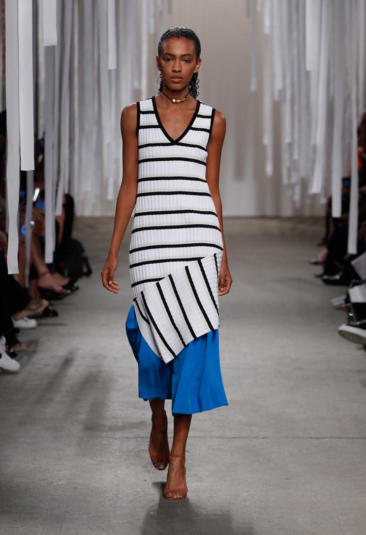 Milly Directional Pop Stripe Shift - Neutral Multi
