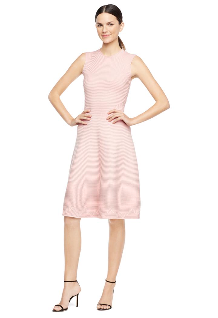Milly Geo Textured Flare Dress