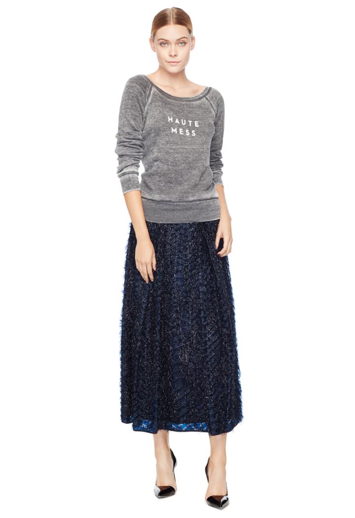 Milly Haute Mess Sweatshirt - Acid Grey