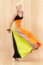 Milly Colorblock Maxi Dress - Multi