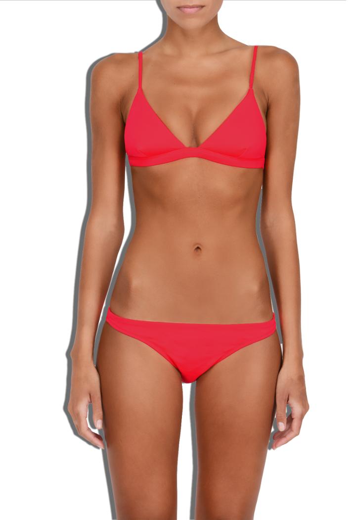 Milly Capri Triangle Bikini Top - Watermelon