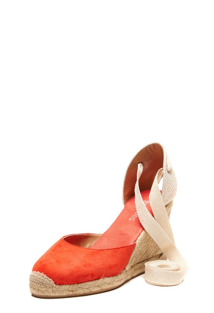 Milly Tall Wedge (90mm) - Fire Red