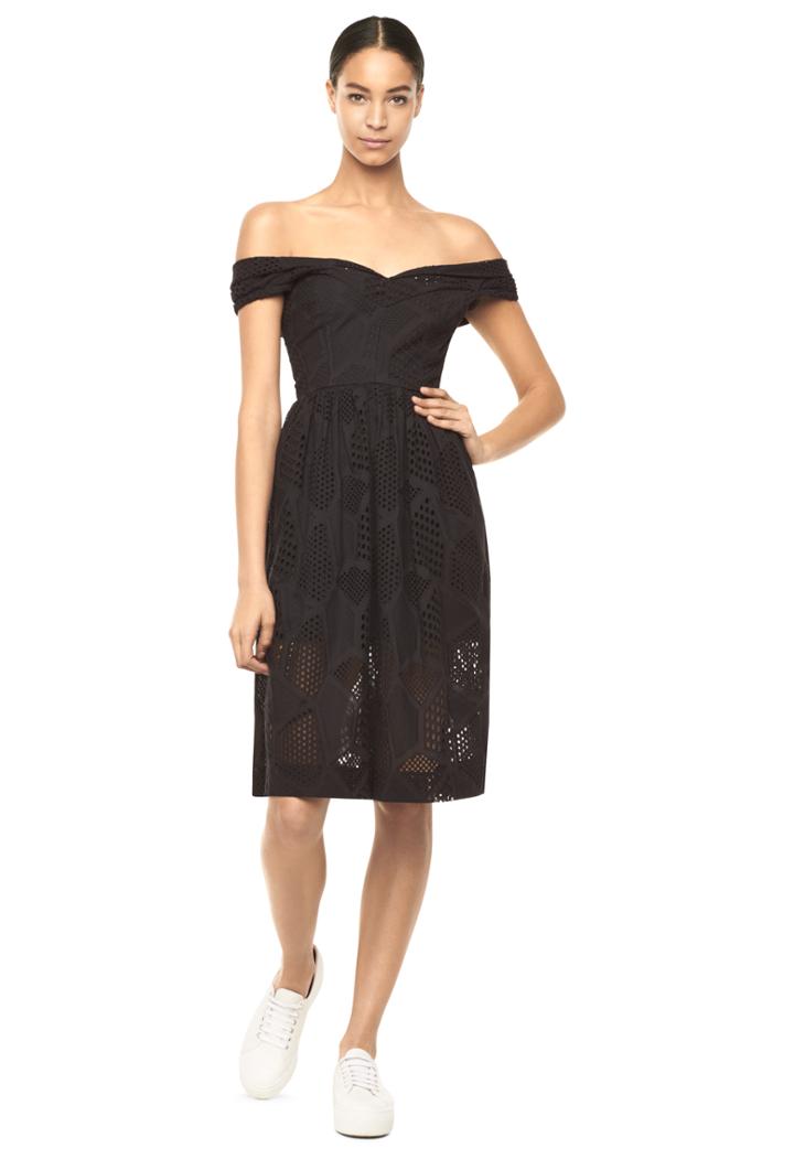 Milly Embroidered Cotton Louisa Dress