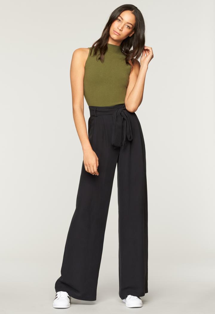 Milly Washed Silk Natalie Pant