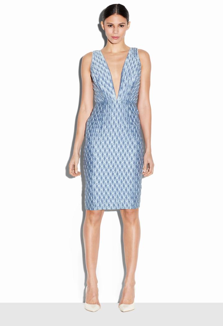 Milly Exclusive Italian Bubble Jacquard Callie Dress