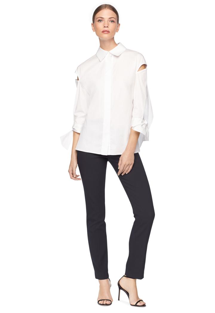 Milly Slitted Avery Top - White