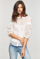 Milly Floral Cotton Eyelet Michelle Blouse