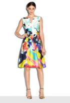 Milly Abstract Floral Marilia Cocktail Dress