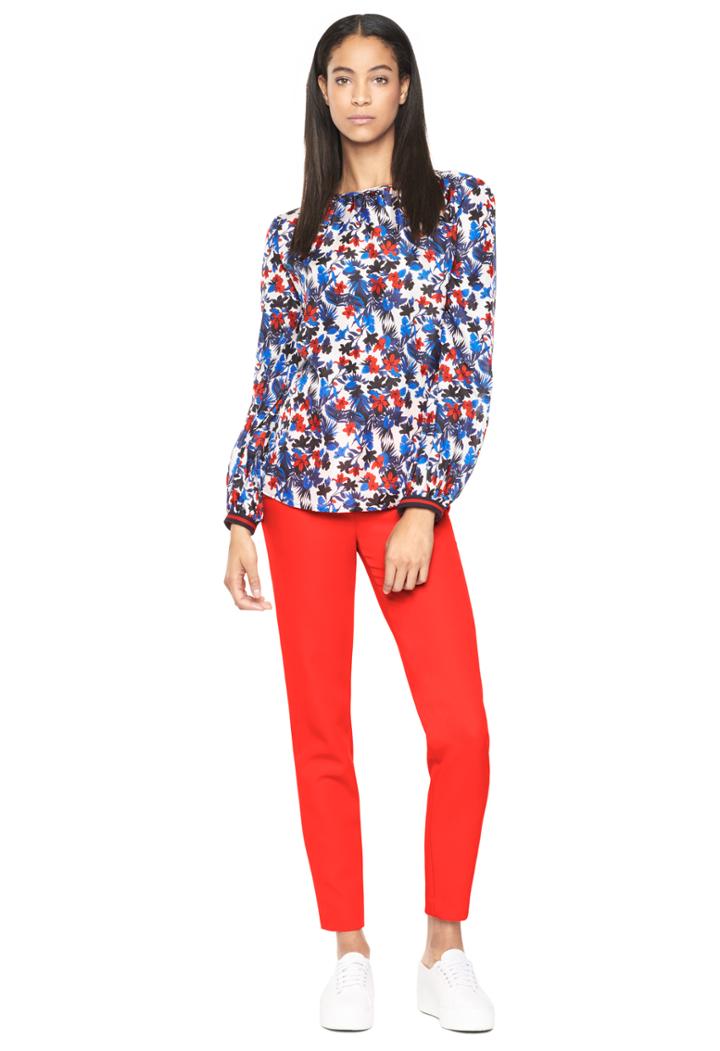 Milly Hibiscus Print Mandy Top