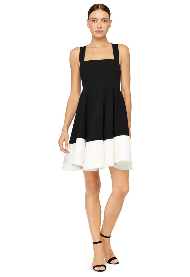 Milly Doubleweave Cady Riley Dress - Black