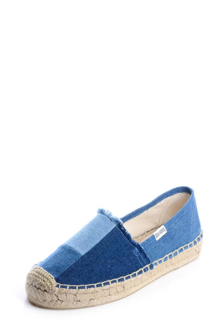Milly Patchwork Denim Platform