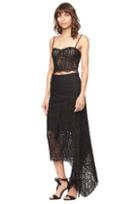 Milly Lace Side Cascade Skirt