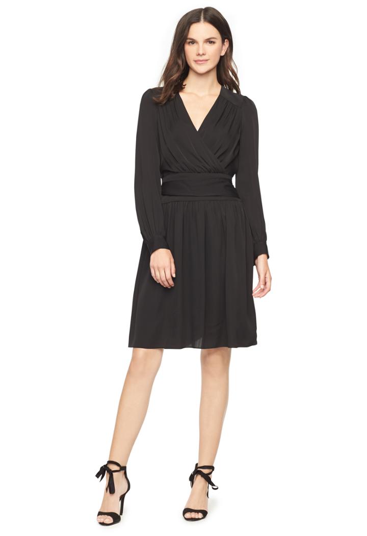 Milly Stretch Silk Katy Wrap Dress