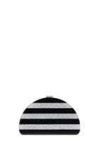 Milly Blk/silver 1/2 Moon Box Clutch - Multi