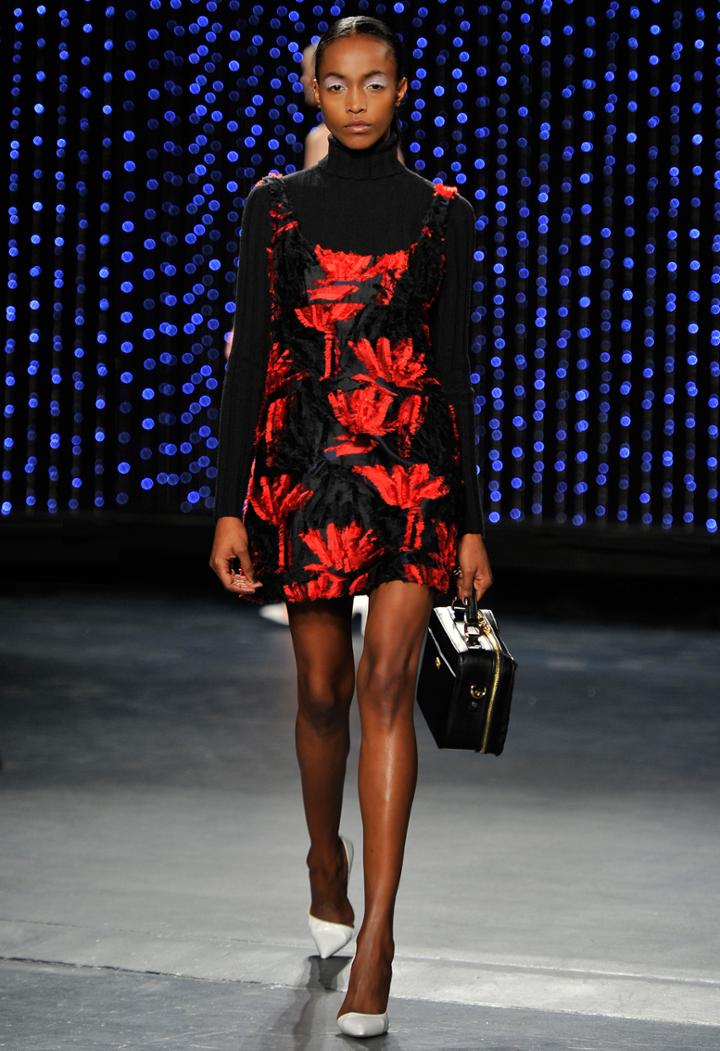 Milly Couture Floral Fil Coupe Mini Dress