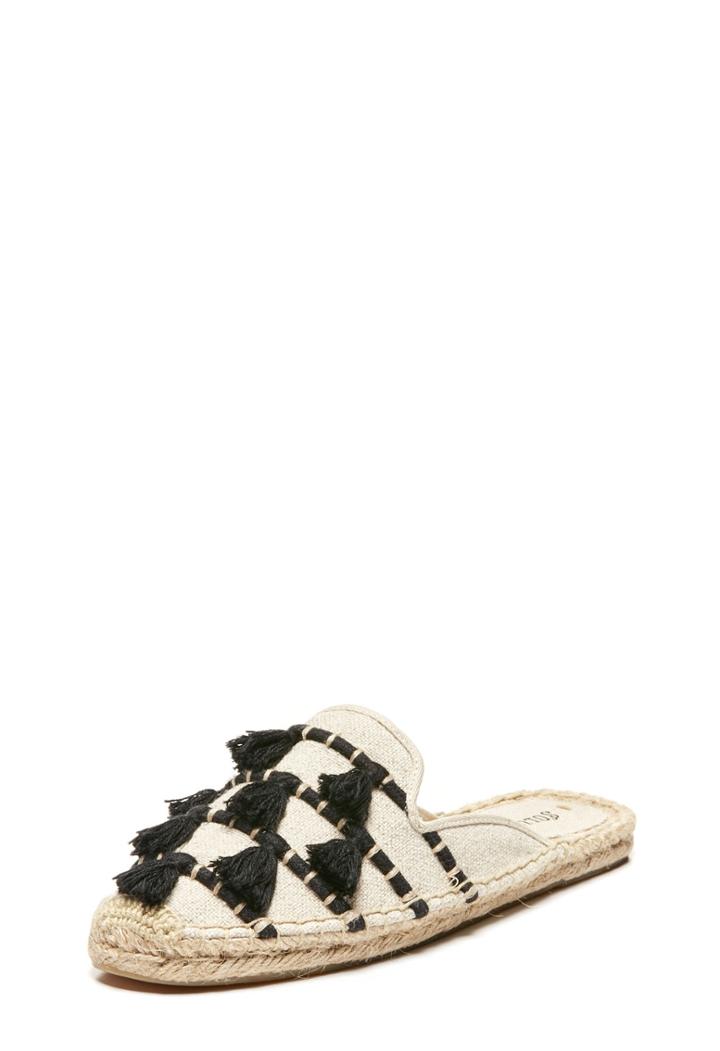 Milly Tassel Mule - Sand Black